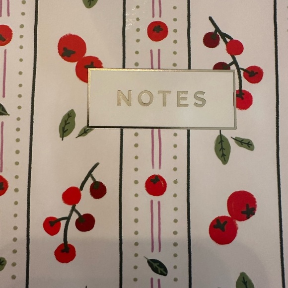 Fringe Studio Notebook Journal With Pockets- Cherries Spiral - Picture 1 of 7